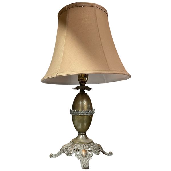 Vintage Brass Lamp - 20" tall at the top of the shade