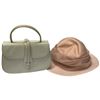 Image 1 : Grace Spencer Pink Designer Hat & Imagin Dove Grey Handbag