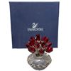 Image 1 : Swarovski Crystal 3" Vase of Flowers in Original Box