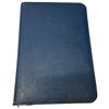 Image 3 : Vintage Brown Leather Briefcase, Black Zippered Folio & Blue Stationary Case