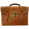 Image 4 : Vintage Brown Leather Briefcase, Black Zippered Folio & Blue Stationary Case