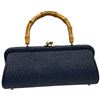 Image 2 : 3 Vintage Navy Blue Purses & 1 Navy Blue Hat - Variety of Materials