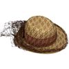 Image 4 : Ladies 3 Vintage Summer Hats with Netting * The black trimmed hat is Saks Fifth Avenue