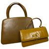 Image 1 : 1950s Rendl Original Leather Handbag and Smaller Handbag of Unknown Maker
