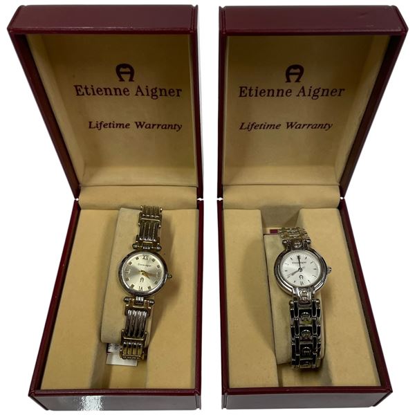 2 Etienne Aigner Ladies Watches in Original Boxes - Like New
