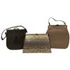 Image 1 : Vintage - 1 Snakeskin & 2 Leather Handbags
