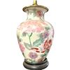 Image 5 : Ceramic Peony Pattern Lamp & Bamboo Doll Chair - No Lamp Shade