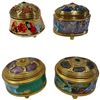 Image 1 : 4 Franklin Mint Porcelain Music Boxes by House of Faberge