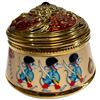 Image 7 : 4 Franklin Mint Porcelain Music Boxes by House of Faberge