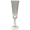 Image 2 : 12 Igor Carl Faberge "Snow Doves" Crystal Champagne Flutes - New in Boxes