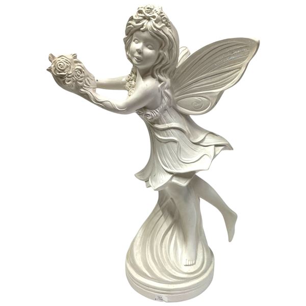15" Tall Ceramic Fairy Statue