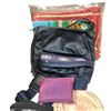 Image 2 : Shelf Lot of Caps, Purses and More - Includes the Vintage Hat Box