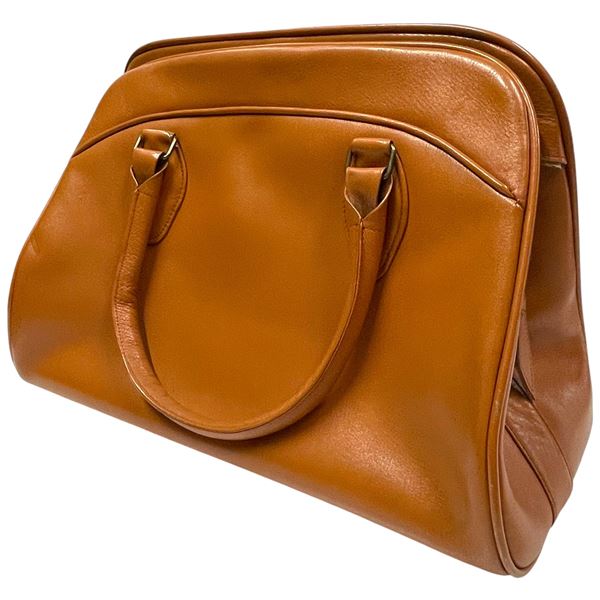 Brown Satchel - 7" x 16" x 11" tall