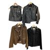 Image 1 : 3 Leather Jackets & 1 Leather Shirt