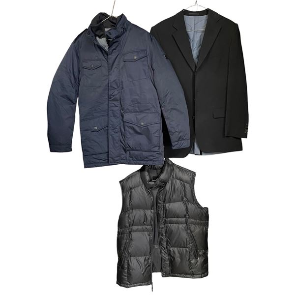 Men's Jacket, Vest & Hugo Boss Navy Blue Wool Blazer