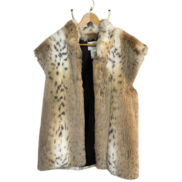 Vintage Daville Paris Vintage Faux Fur Vest - Size 12
