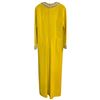 Image 3 : 1960s Yellow Evening Gown with Embellished Collar, Cuffs & Belt - Reminiscent of Valentiono Garavani