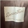 Image 2 : Vintage Brown Mink Jacket with Leather Sleeves by Speicer Furs Vancouver - Size Medium