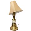 Image 2 : Brass Table Lamp and Drop Side Wood Coffee Table (Table is 26" x 32" x 21" tall, when fully extended