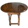 Image 3 : Brass Table Lamp and Drop Side Wood Coffee Table (Table is 26" x 32" x 21" tall, when fully extended