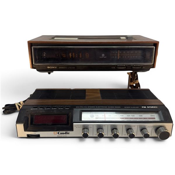 Candle JCR857 & Sony TFM-C770W Alarm Clock Radios