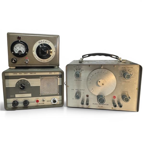 RCA Audio Generator WA-44C Aircom LE-1 Transceiver & MacKit Voltage Regulator VR300