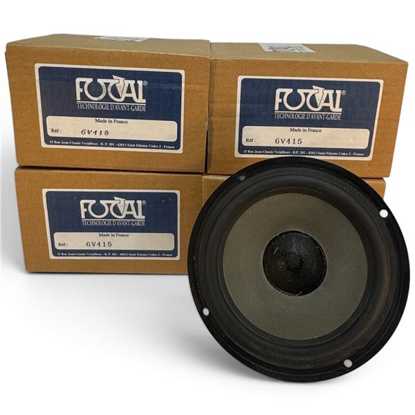 Lot of Four New in Bo Focal Tecnolognie 6V415 Bass Midrange Drivers
