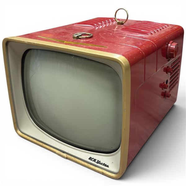 RCA Victor Model 14-S-7070 Red "57 Chevy" TV Black & White Portable 1957 Television