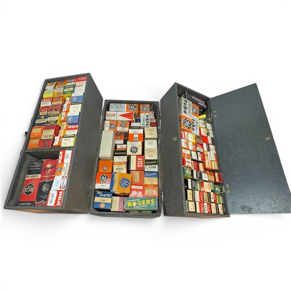 Large Case Filled with Vacuum Tubes