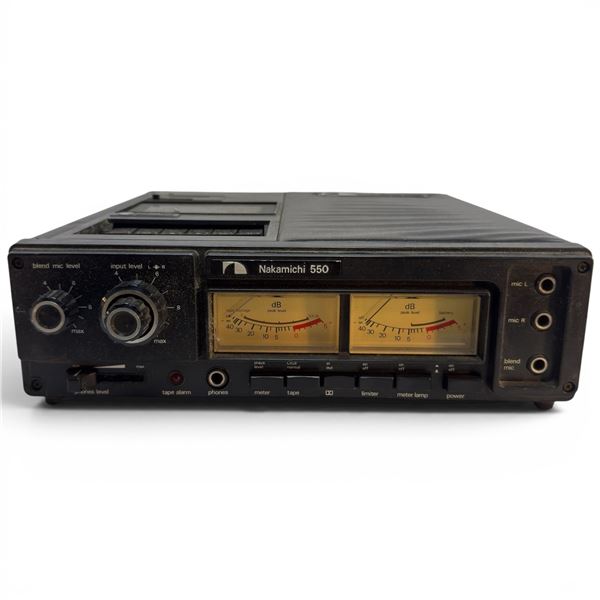 Nakamichi 550 Portable Cassette Recorder 1970s Vintage Audio Equipment