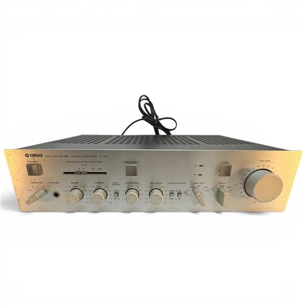 Yamaha a-760 Natural Sound Stereo Amplifier 1980s Black