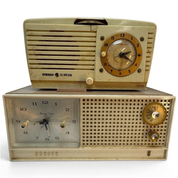 General Electric C504 and Zenith H519L Clock Radios