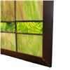 Image 3 : Hanging Floral Stained Glass Panel Flowers & Butterfly Design Textured Glass