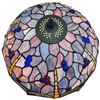 Image 3 : Tiffany Style Dragonfly Stained Glass Lamp Dual Bulbs