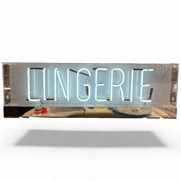 Authentic Hudson's Bay Vancouver Lingerie Department Neon Sign