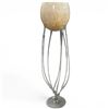 Image 2 : Floor Standing Jozefina Krosno Jellyfish Glass Planters Made in Poland 38" Tall