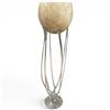 Image 2 : Floor Standing Jozefina Krosno Jellyfish Glass Planters Made in Poland 38" Tall