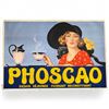 Image 1 : Original Art Deco Phoscao French Breakfast Drink Poster by Maud Traub Canvas Backed 92x62.5"