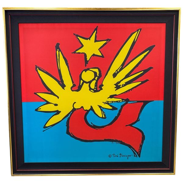 Anniversary Flag of Wettington February 15 2019 by Toni Businger Framed Fabric Print Stunning!