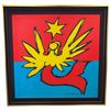 Image 1 : Anniversary Flag of Wettington February 15 2019 by Toni Businger Framed Fabric Print Stunning!