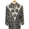 Image 5 : 1970s Mirrored Cotton Dress with Fabric Belt - Size 14