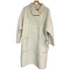 Image 1 : Stunning Lined Cream Wool Coat by Piretta Finland - Size Large