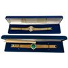 Image 1 : 2 Jackie Kennedy Crystal Embellished Watches, Replicated by Camrose & Kross - In original boxes with