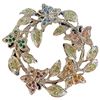 Image 3 : JBK Butterfly Wreath and Large Floral Brooches with Crystals by Camrose & Kross - Original boxes wit