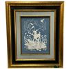 Image 6 : Complete Set of 1977 Franklin Mint "Natures Four Seasons" Parian Porcelain Wall Plaques - (Frame dim
