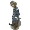 Image 2 : Retired 1985 Lladro Porcelain "Little Traveller" (#7620) - 8.75" tall - Original Box