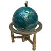 Image 2 : Mini World Globe on 6" Diameter Brass Stand