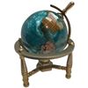 Image 3 : Mini World Globe on 6" Diameter Brass Stand
