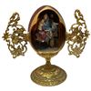 Image 3 : 4 Franklin Mint - House of Faberge - 7" Porcelain Eggs with Nativity Scenes - All are numbered Ltd. 