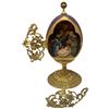 Image 6 : 4 Franklin Mint - House of Faberge - 7" Porcelain Eggs with Nativity Scenes - All are numbered Ltd. 